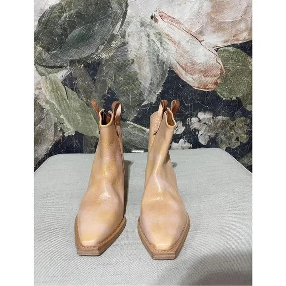 New Free People We The Free Wesley Ankle Boots Papaya Size Us 6.5