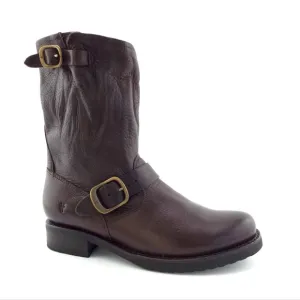 New FRYE Chocolate Brown Leather short Boots 7.5