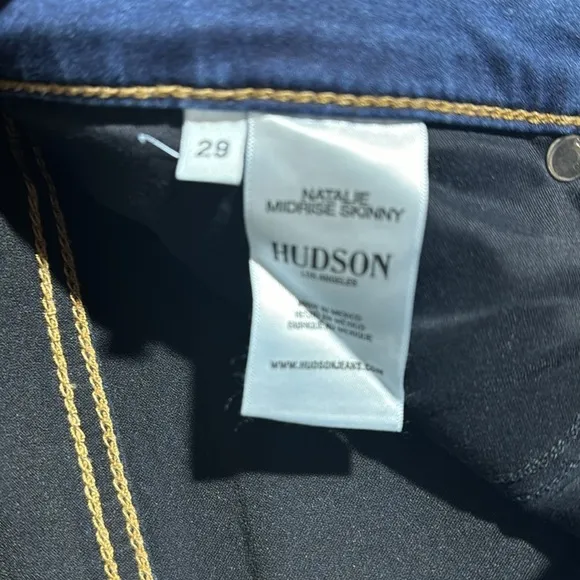 NEW HUDSON Natalie midrise skinny ankle size 29