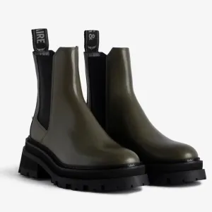 NEW IN BOX - Zadig &amp; Voltaire Ride Chelsea Boots Color Military size 38