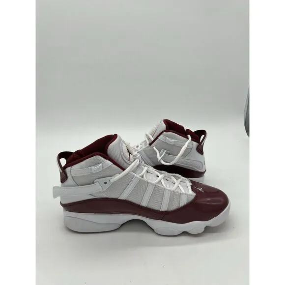 NEW Jordan 6 Rings Men's Size 10 White/Team Red 322992 165