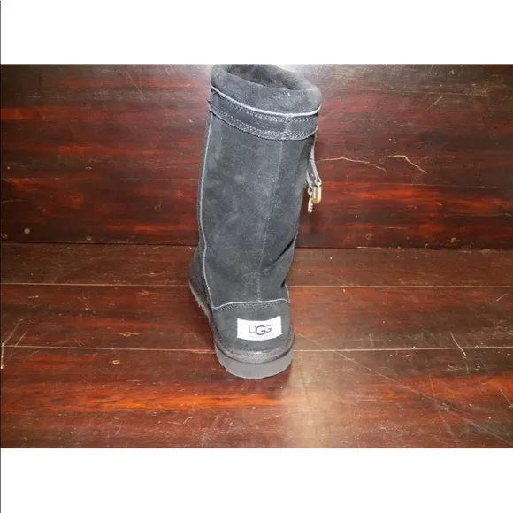 New Kids UGG Larynn Black Tall Charms Winter Boots