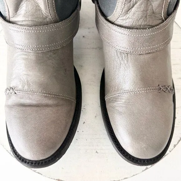 NEW Lane DUSTOFF Gray Boots Womens Size 9 Leather Western Cowboy Military Moto