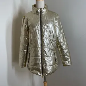 NEW! Lohla Sport Women's “The Fabulous Gold Jacket” Insulated Puffer Coat-SZ XXL