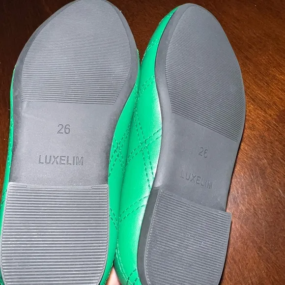 New Luxelim size 26 Zoe Leather Shoes green