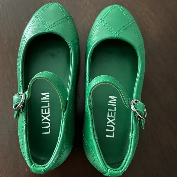 New Luxelim size 26 Zoe Leather Shoes green
