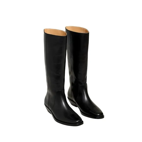 New! Madewell The Antoine Tall Leather Boots