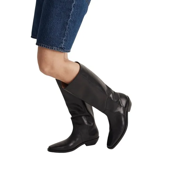 New! Madewell The Antoine Tall Leather Boots