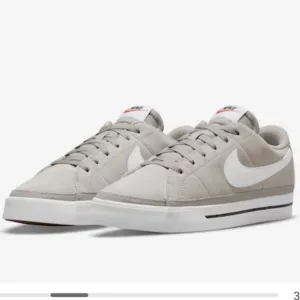 NEW Mens Nike Court Legacy Canvas Shoe in college grey sz 9.5