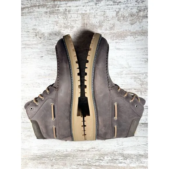 NEW Men's Sperry Lug Chukka Waterproof Brown Leather Boots Sz 13