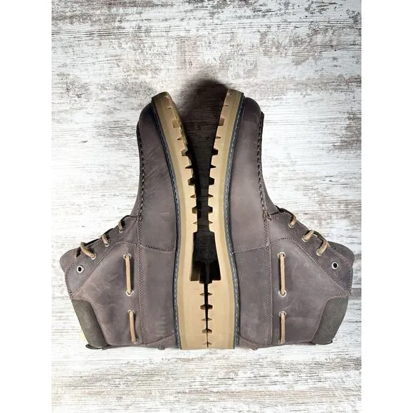 NEW Men's Sperry Lug Chukka Waterproof Brown Leather Boots Sz 13