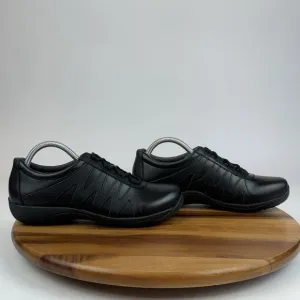 New NWOB Womens Dansko Neena Black Leather Comfort Sneakers Shoes Size EU 40
