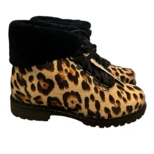 New! Oscar Sport Kira Leopard Lace Up Boots