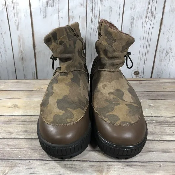 NEW OTBT Fanfare Snow Spikes Boots Mens Size 9.5-10 Pull On Ankle Military