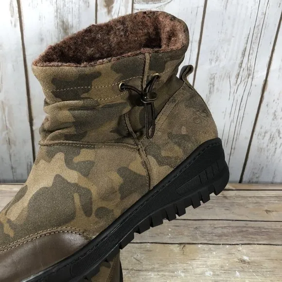 NEW OTBT Fanfare Snow Spikes Boots Mens Size 9.5-10 Pull On Ankle Military