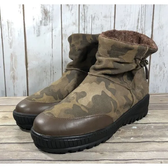 NEW OTBT Fanfare Snow Spikes Boots Mens Size 9.5-10 Pull On Ankle Military