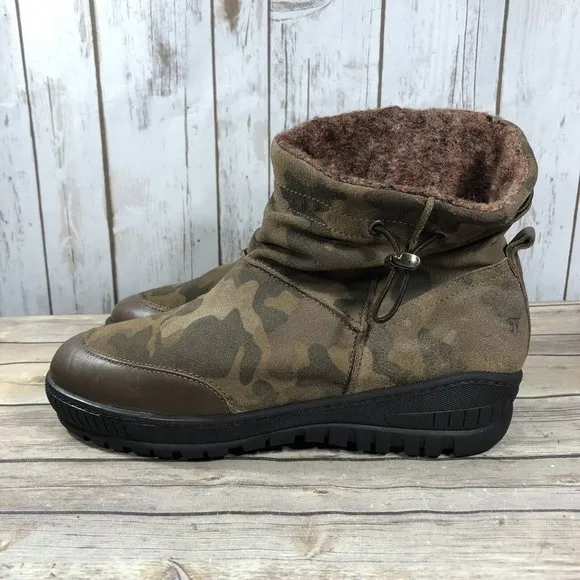 NEW OTBT Fanfare Snow Spikes Boots Mens Size 9.5-10 Pull On Ankle Military