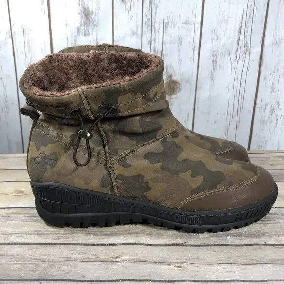 NEW OTBT Fanfare Snow Spikes Boots Mens Size 9.5-10 Pull On Ankle Military
