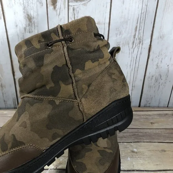 NEW OTBT Fanfare Snow Spikes Boots Mens Size 9.5-10 Pull On Ankle Military