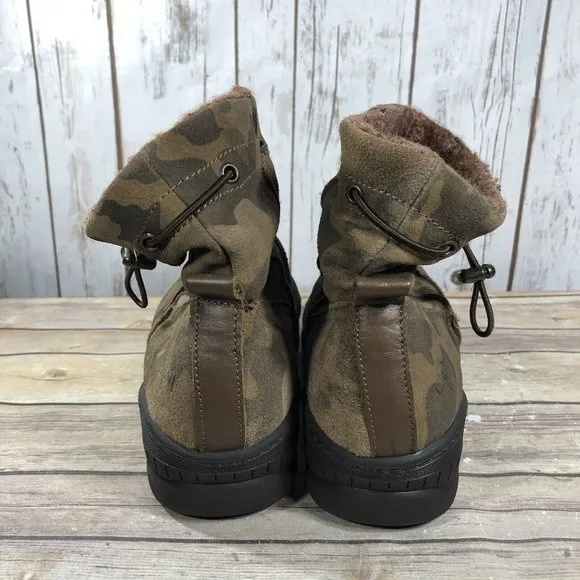 NEW OTBT Fanfare Snow Spikes Boots Mens Size 9.5-10 Pull On Ankle Military