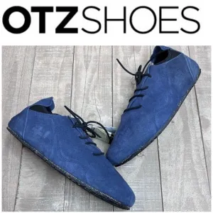 NEW! OTZ SUPERSLICK Navy/Black Leather Lace-up Shoes