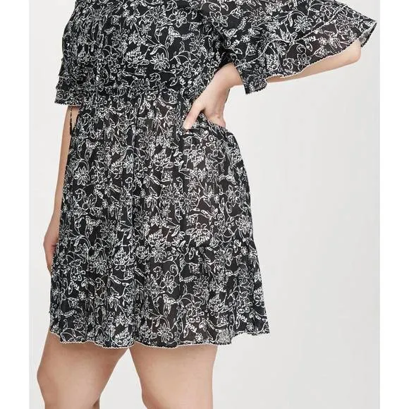 NEW PARKER lindsay dress in black aurora