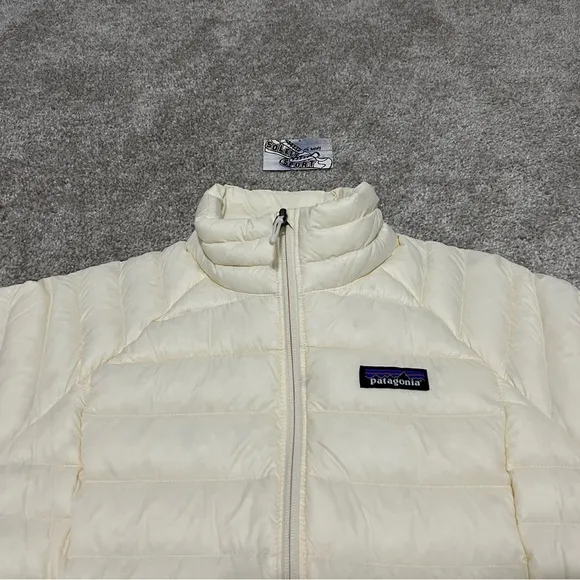 New Patagonia Down Sweater Jacket Insulated Wool White Fall Winter Womens Coat