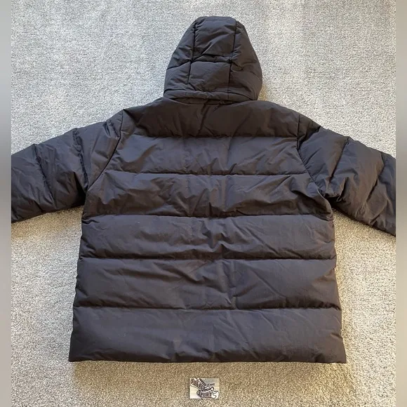 New Patagonia Downdrift Puffer Jacket Down Insulated Hoody Black Mens XXL 2XL