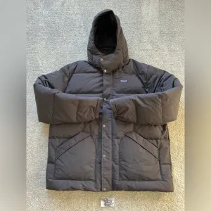 New Patagonia Downdrift Puffer Jacket Down Insulated Hoody Black Mens XXL 2XL