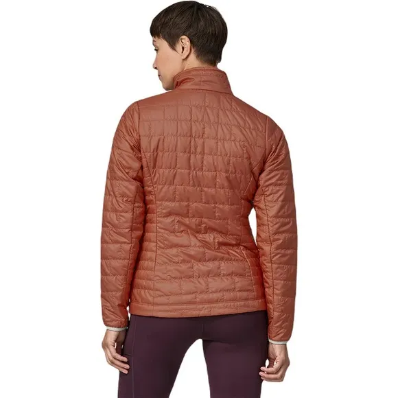 New Patagonia Nano Puff Jacket Burl Red Full Zip Insulated Primaloft Winter XS