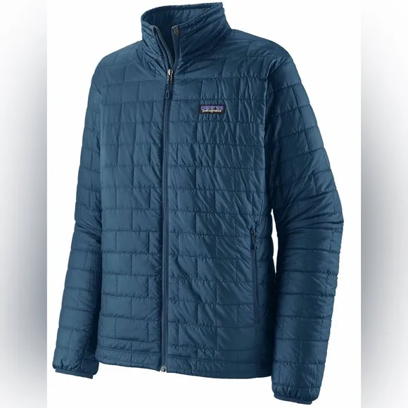 New Patagonia Nano Puff Jacket Lagom Blue Insulated Primaloft Mens Winter Coat