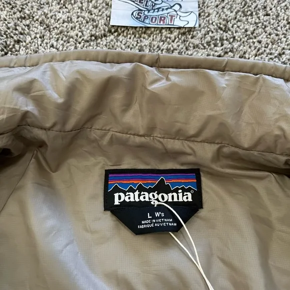 New Patagonia Nano Puff Jacket Seabird Grey Zip Insulated Primaloft Womens Large