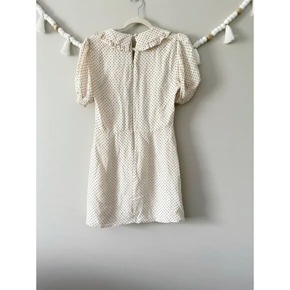 NEW Reformation Kaylia Tie Bow Neck Allegra  Mini Dress  Size 8