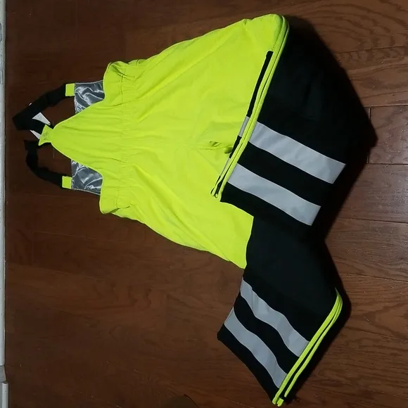 NEW! Refrigiwear HiVis Insulated Softshell Bib Overalls sz large NWT