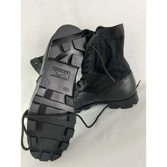 New Rothco Size 13R Mens Leather Tactical Military G.I. Style Jungle Boots Laces
