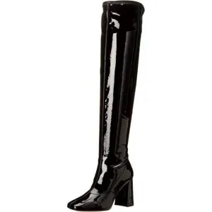 NEW Sam Edelman Womens Cosette Patent Square Toe Over-The-Knee Boots