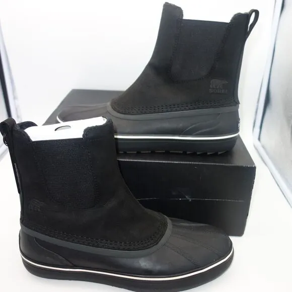NEW Sorel Cheyanne Metro Chelsea WaterProof Pull On Boots Men's Size 13 BLACK