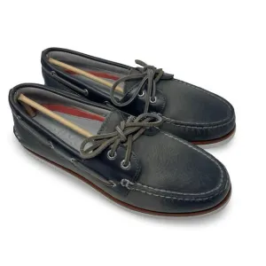 New SPERRY Gold Cup Men Gray Leather Boat Shoes Size 11.5
