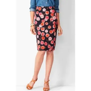 𝅺New Talbots floral pencil skirt petite 16P