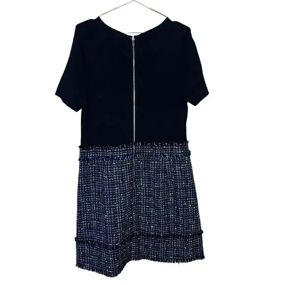 NEW Ted Baker Fearnic Mini Mockable Tweed Ribbed Dress Size XXL