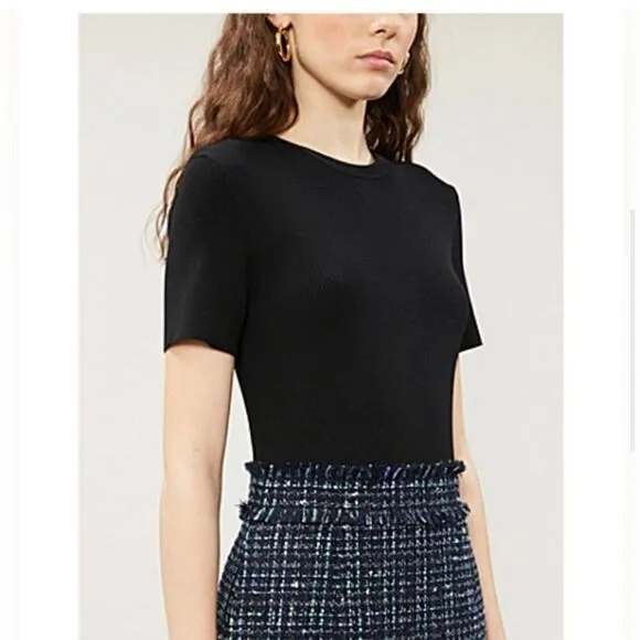 NEW Ted Baker Fearnic Mini Mockable Tweed Ribbed Dress Size XXL