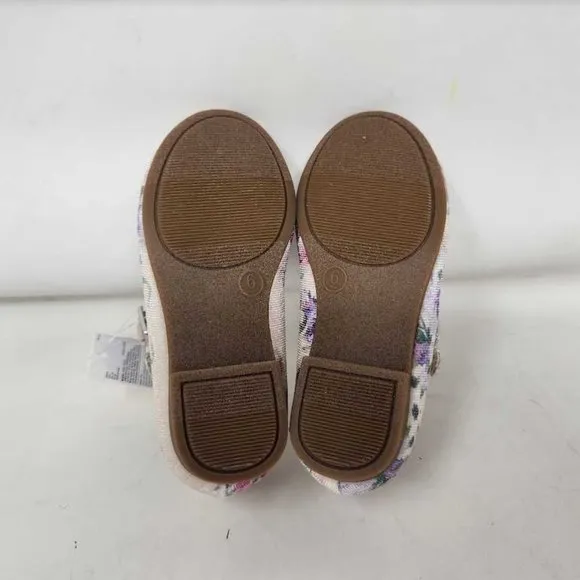 New toddler girl's 6 7 8  Gap x LoveShackFancy floral Mary Jane shoes