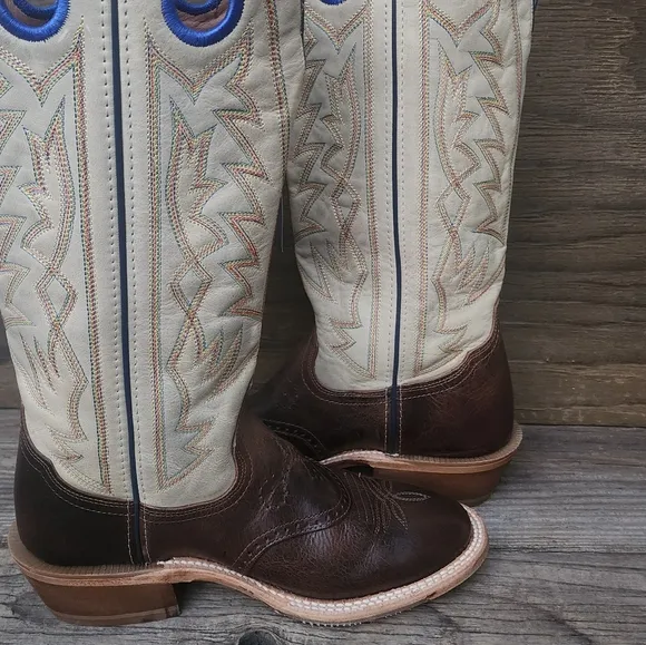 New Tony Lama Henley Buckaroo Cowboy Boots Leather