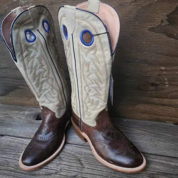 New Tony Lama Henley Buckaroo Cowboy Boots Leather