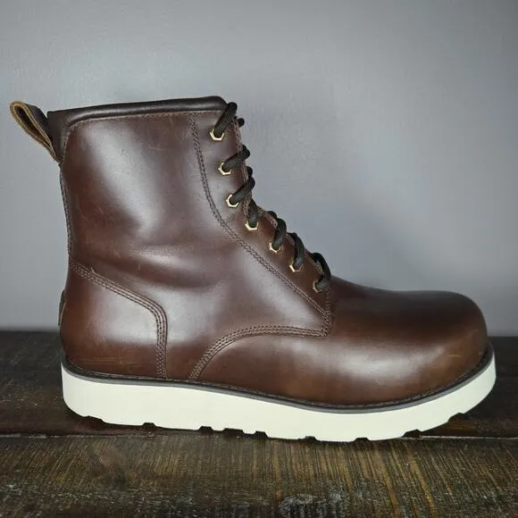 NEW UGG Cason Mens Size 12 Lace Up Leather Boots Waterproof 1159790 Brown