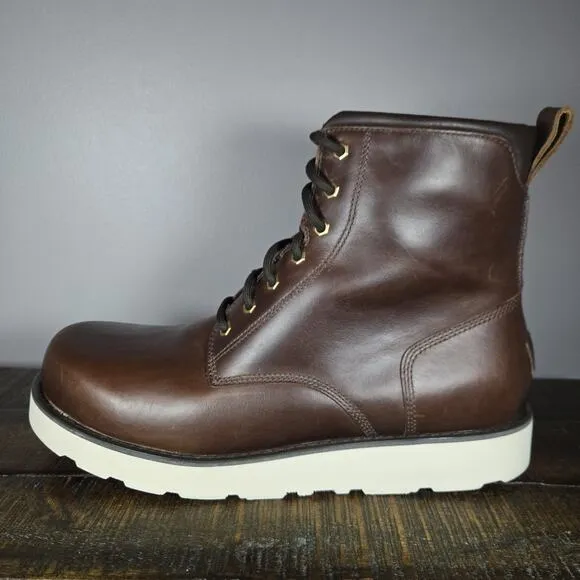 NEW UGG Cason Mens Size 12 Lace Up Leather Boots Waterproof 1159790 Brown