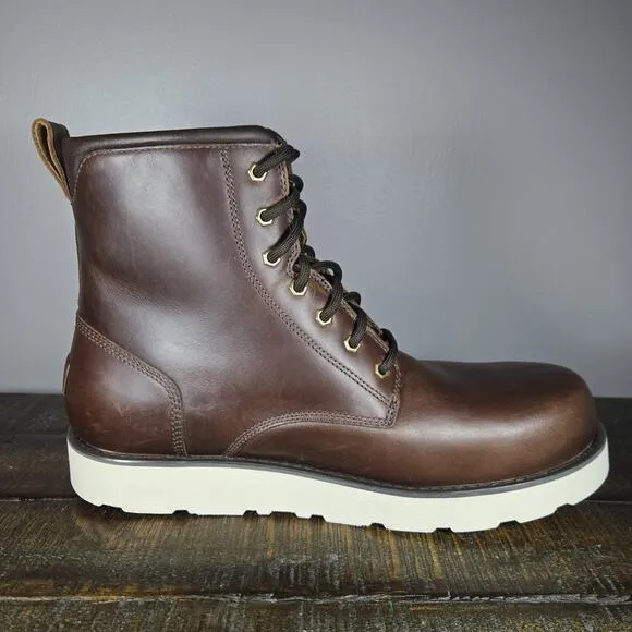 NEW UGG Cason Mens Size 12 Lace Up Leather Boots Waterproof 1159790 Brown