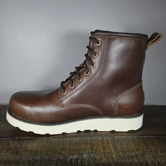 NEW UGG Cason Mens Size 12 Lace Up Leather Boots Waterproof 1159790 Brown