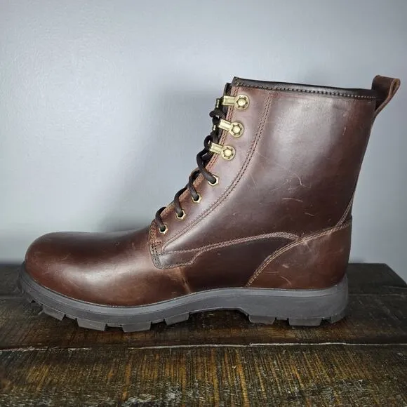 NEW UGG Kirkson Mens Size 11 Lace Up Leather Boots Waterproof 1120992 Brown