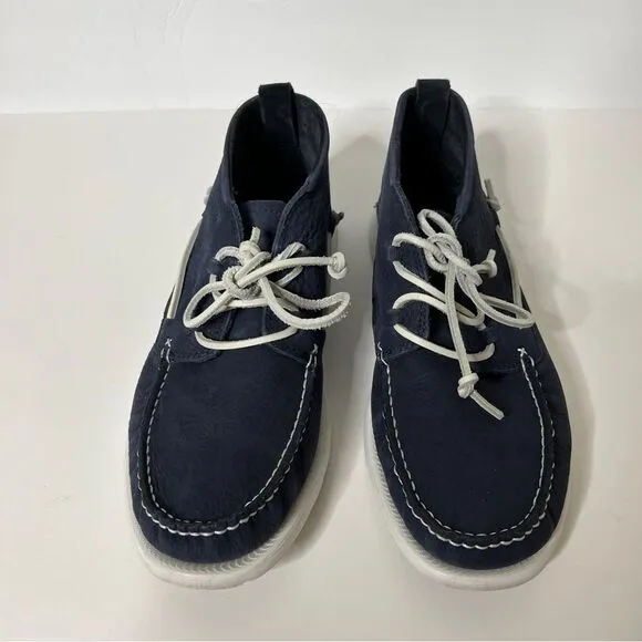 New UGG Men's Beach Moc Chukka Leather Boot Boat Shoes 1101502 Navy Blue Size 10